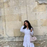 Платье Zara белое с поясом — pajama, gown (photo 5)