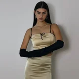 Юбка Zara голубая шелковая — miniskirt (photo 5)