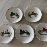 Декоративная фарфоровая тарелка Wallendorf с ретро автомобилем — plate (photo 2)