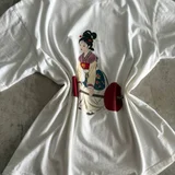 Футболка белая с принтом — gown, overskirt (photo 2)