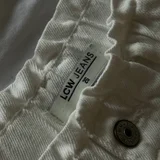 Джинсовые шорты молочного цвета — packet, velvet (photo 2)