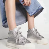 Серебристые кеды Adidas Originals Nizza — clog, Loafer, sandal (photo 1)