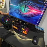 Игровой ПК + полный комплект — joystick, computer keyboard, desktop computer (photo 4)