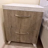 Кровать 160x200 см с двумя прикроватными тумбами — chiffonier, file, crate (photo 2)