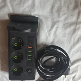 Удлинитель с USB разъемами и беспроводной зарядкой — remote control, reflex camera (photo 3)