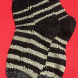 Детские полосатые носки (2 пары) — wool, Christmas stocking, mitten (photo 2)