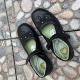 Кожаные туфли — sandal, knee pad (photo 3)