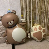 Шарики 3 шт (2 года, медведь и лапка) — piggy bank (photo 3)
