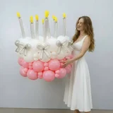 Большие цветы из воздушных шаров (photo 5)
