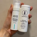 Косметика Angiopharm (крем-гель и энзимная пудра) — pill bottle, lotion, sunscreen (photo 1)