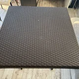 Квадратный дачный обеденный рабочий стол — doormat, fire screen, radiator (photo 4)
