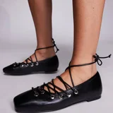Public Desire чёрные туфли на шнуровке — sandal (photo 1)