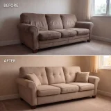 Реставрация и перетяжка мягкой мебели — studio couch (photo 1)