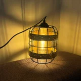 Светильник с лампой Эдисона — candle, table lamp, lampshade (photo 1)