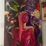 Картина Тропики — mask, comic book, velvet (photo 2)