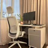 Монитор Dell UltraSharp 27 USB-C Hub Monitor — desk, desktop computer, printer (photo 2)