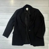 Черный пиджак H&M M — trench coat, suit (photo 1)