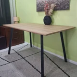 Универсальный стол в стиле лофт 140x80 см — desk, dining table, ping-pong ball (photo 1)