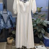 Платье белое и босоножки белые — abaya, cloak, trench coat (photo 1)
