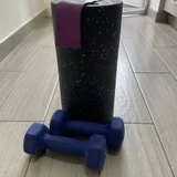 Набор спорт инвентаря: гантель, пенный ролик и фитнес резинка — dumbbell (photo 1)