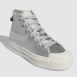 Серебристые кеды Adidas Originals Nizza — running shoe, space bar (photo 3)