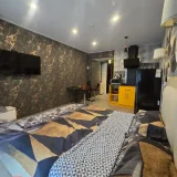Стильная студия 31 м² — home theater (photo 4)