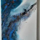 Картина в технике Флюид Арт 50x70 см (photo 4)