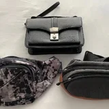 Поясная сумка тёмно-серая — purse, buckle (photo 1)