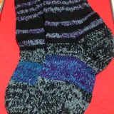 Детские полосатые носки (2 пары) — mitten, wool, ski mask (photo 3)