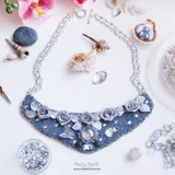Колье Silver Rose ручной работы — necklace (photo 1)