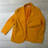 Черный пиджак H&M M — trench coat, sweatshirt (photo 2)