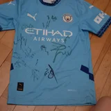 Детская футболка Манчестер Сити с автографами игроков Динамо Батуми — jersey (photo 1)
