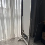 Напольное зеркало в полный рост — shower curtain, refrigerator, sliding door (photo 3)
