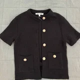 Топ голубой Zara — cardigan, wool (photo 3)
