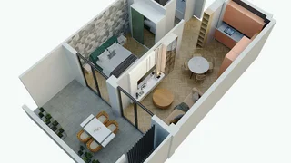2-комнатная квартира. Дигоми