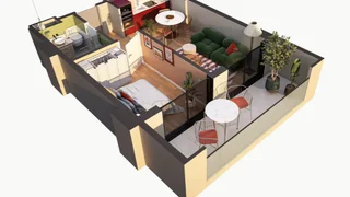 Квартира с 2 комнатами продаётся. Месме массиви