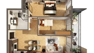 3-комнатная квартира. Вазусубиани