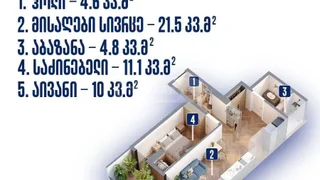 2-комнатная квартира Продаётся. Темка