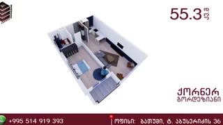 1+1 на David Agmashenebeli Street 5 Agmashenebeli District