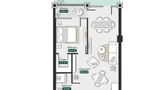 2 room Flat For Sale. Ortachala