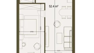 Улица Гиа Гулуа, 4а: 2-комнатная, 63,3 м²