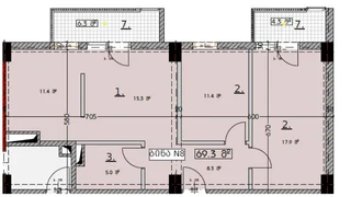 3-комнатная квартира. Диди дгоми
