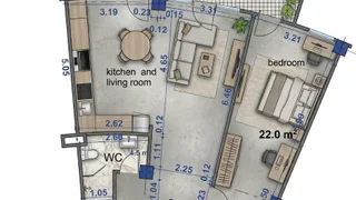 2 room Flat For Sale. Vake