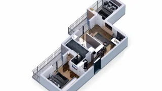 3-комнатная квартира