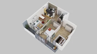 3-комнатная квартира. Глдани
