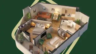3-комнатная квартира. Диди дгоми