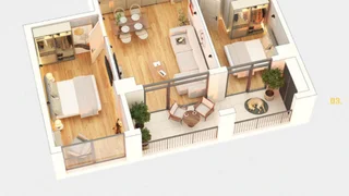 3-комнатная квартира. Вазусубиани