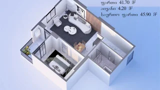 1+1 на ГР. Лорткипанидзе ул. 3 Airport District
