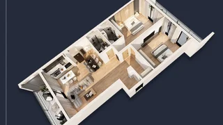 3-комнатная квартира. Озеро Лизи