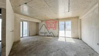 Большая квартира с огромной террасой 224 кв.м. Белый каркас. Отличный вид. Планировка предусматривает кабине
